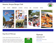 Tablet Screenshot of ontariobasqueclub.org